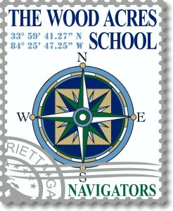 The Woods Acres School car magnet