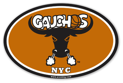 New York City Gauchos Basketball car magnet