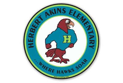 Herbert Akins Elementary School Car Magnet