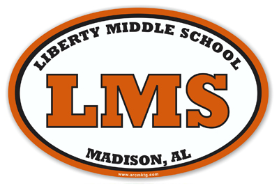 Liberty Middle School Car Magnet