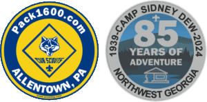 Custom scouting car magnets for Pack 1600 in Allentown, PA and Camp Sidney Dew in Northwest Georgia