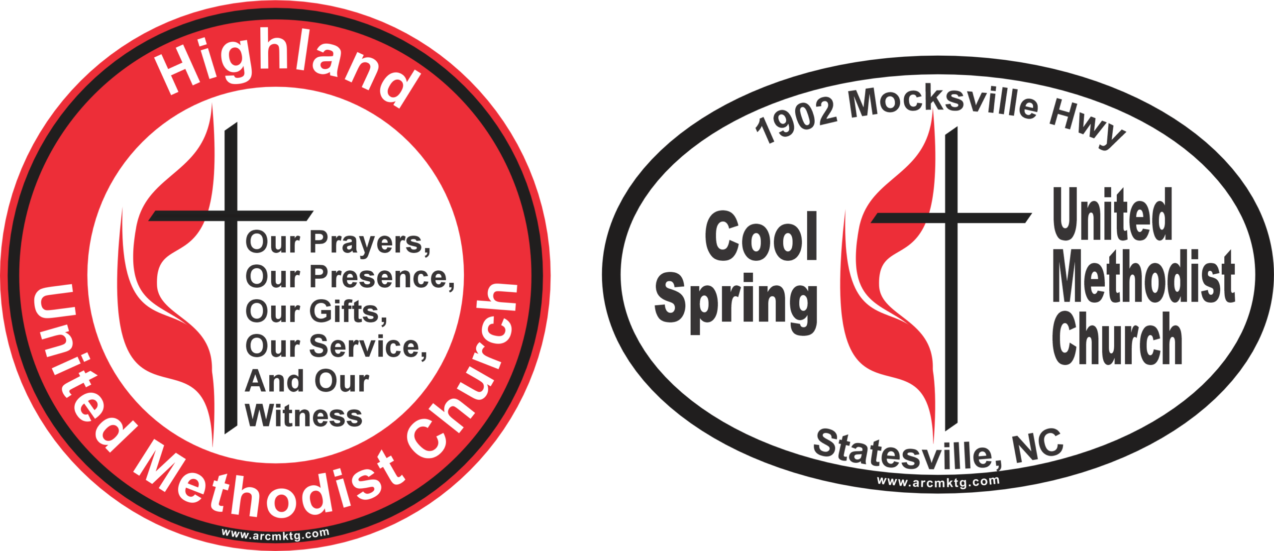 Methodist Church Car Magnets