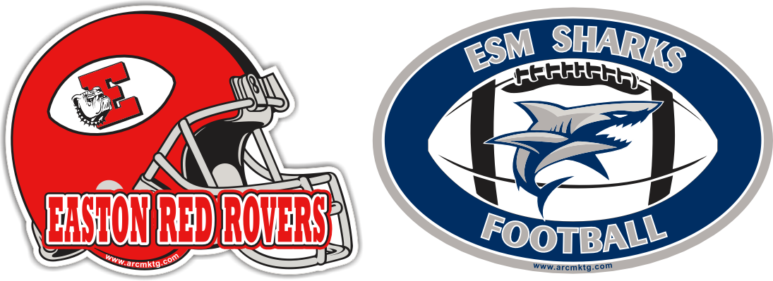 Football car magnet fundraiser designs for school football teams