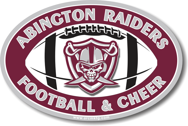 Finished Abington custom sports magnet designed by ARC Marketing