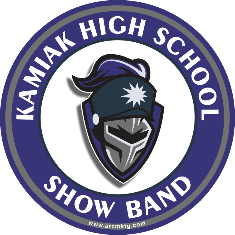 Finished Kamiak High School custom car magnet designed by ARC Marketing